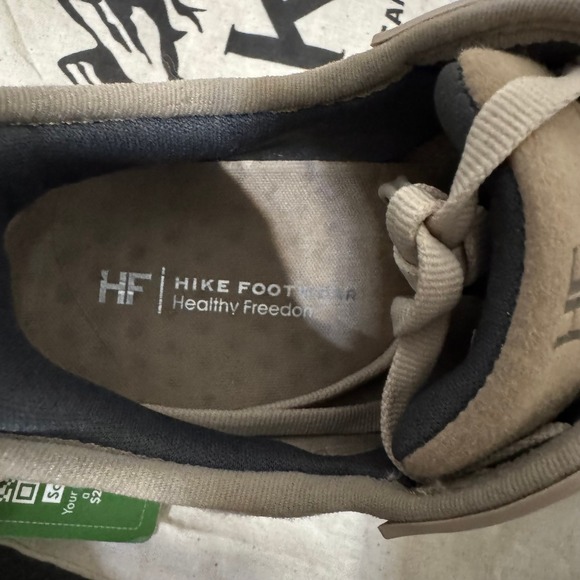 HF HIKE FOOTWEAR Sneakers Womens Size 6 Tan Lace Up Athletic Walking Comfort - Picture 3 of 8